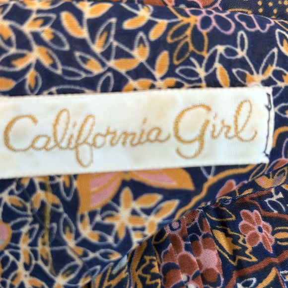 Vintage 70's California Girl Clothing Brand Boho Paisley Print Dress - Picture 4 of 4